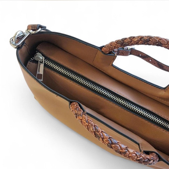 ZARA Trafaluc Brown Faux Leather Bag - Picture 2 of 5